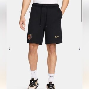Nike Tech F.C. Barca Fleece Shorts Crest Men’s Small $95